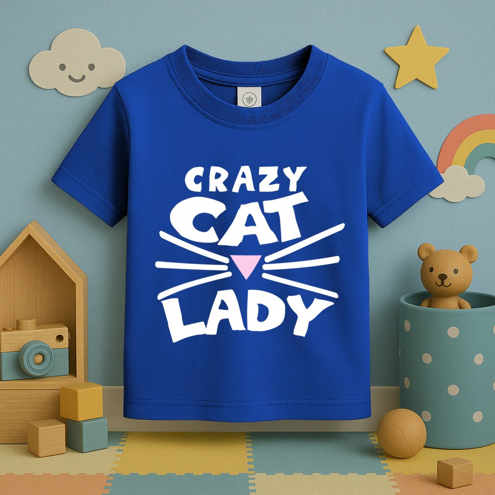 Crazy Cat Lady Long Funny Gift Cute Cat Gift Toddler T-Shirt