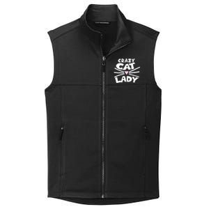 Crazy Cat Lady Long Funny Gift Cute Cat Gift Collective Smooth Fleece Vest