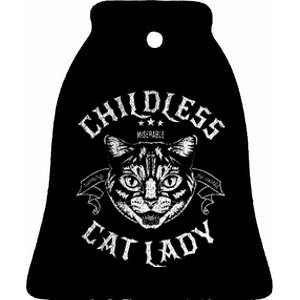 Childless Cat Lady Feminist Voting Ladies Is Voting Kamala Ceramic Bell Ornament