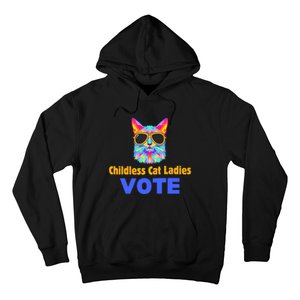 Childless Cat Ladies Vote Blue Hoodie