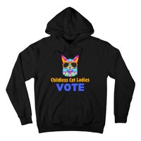 Childless Cat Ladies Vote Blue Hoodie