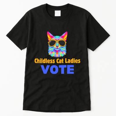 Childless Cat Ladies Vote Blue Tall T-Shirt