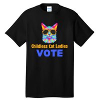 Childless Cat Ladies Vote Blue Tall T-Shirt