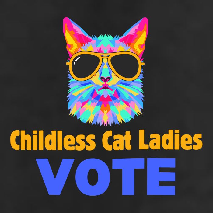Childless Cat Ladies Vote Blue Adult Drive Performance Visor