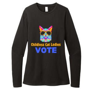 Childless Cat Ladies Vote Blue Womens CVC Long Sleeve Shirt