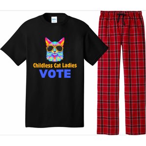 Childless Cat Ladies Vote Blue Pajama Set