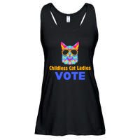 Childless Cat Ladies Vote Blue Ladies Essential Flowy Tank