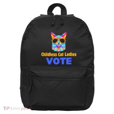 Childless Cat Ladies Vote Blue 16 in Basic Backpack