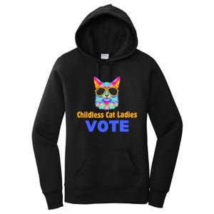 Childless Cat Ladies Vote Blue Women's Pullover Hoodie