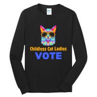 Childless Cat Ladies Vote Blue Tall Long Sleeve T-Shirt