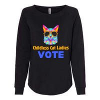 Childless Cat Ladies Vote Blue Womens California Wash Sweatshirt