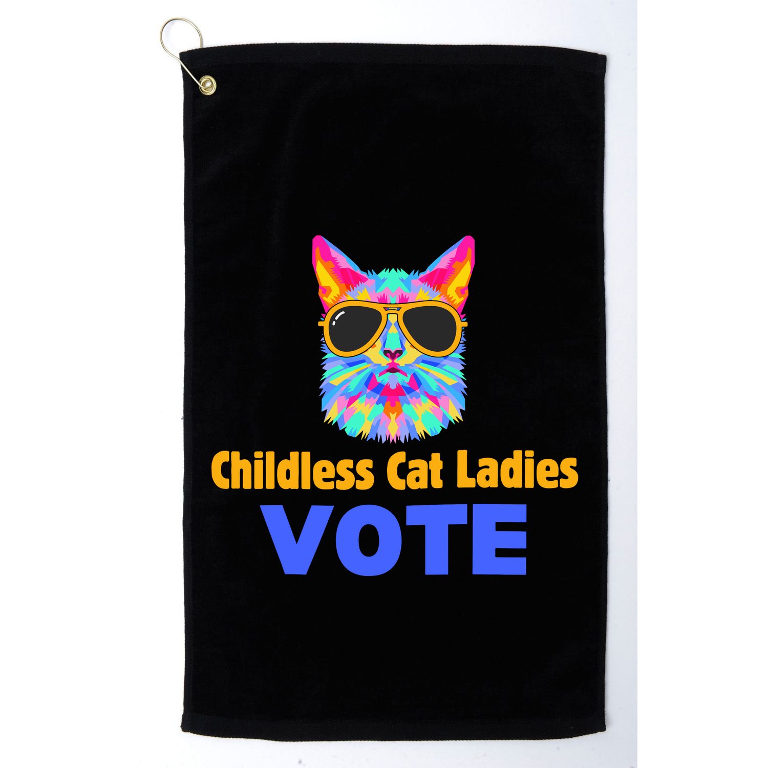 Childless Cat Ladies Vote Blue Golf Towel