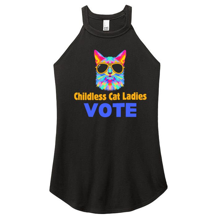 Childless Cat Ladies Vote Blue Women's Perfect Tri Rocker Tank