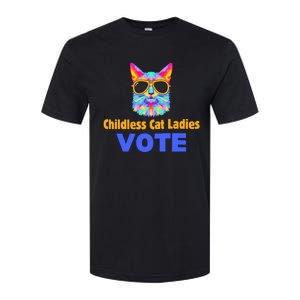 Childless Cat Ladies Vote Blue Softstyle CVC T-Shirt