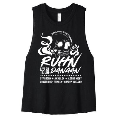 Crescent City Lunathion Run Danaan E Umbra Mortis Women's Racerback Cropped Tank