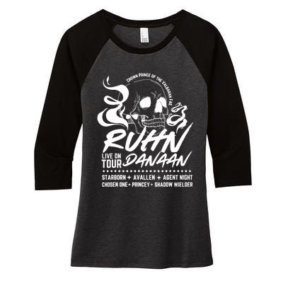 Crescent City Lunathion Run Danaan E Umbra Mortis Women's Tri-Blend 3/4-Sleeve Raglan Shirt