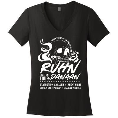 Crescent City Lunathion Run Danaan E Umbra Mortis Women's V-Neck T-Shirt