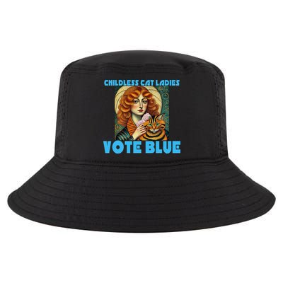 Childless Cat Ladies Vote Blue Cool Comfort Performance Bucket Hat