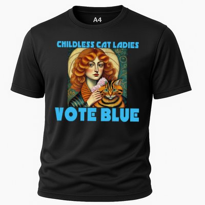 Childless Cat Ladies Vote Blue Cooling Performance Crew T-Shirt