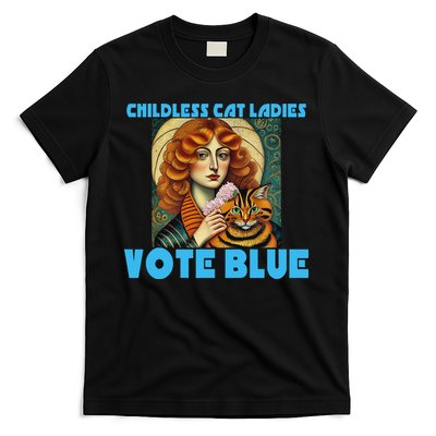 Childless Cat Ladies Vote Blue T-Shirt