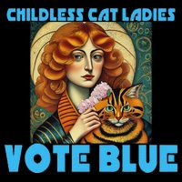 Childless Cat Ladies Vote Blue Backpack