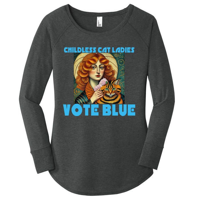 Childless Cat Ladies Vote Blue Women's Perfect Tri Tunic Long Sleeve Shirt