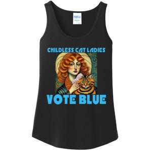 Childless Cat Ladies Vote Blue Ladies Essential Tank