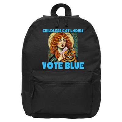 Childless Cat Ladies Vote Blue 16 in Basic Backpack