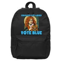 Childless Cat Ladies Vote Blue 16 in Basic Backpack