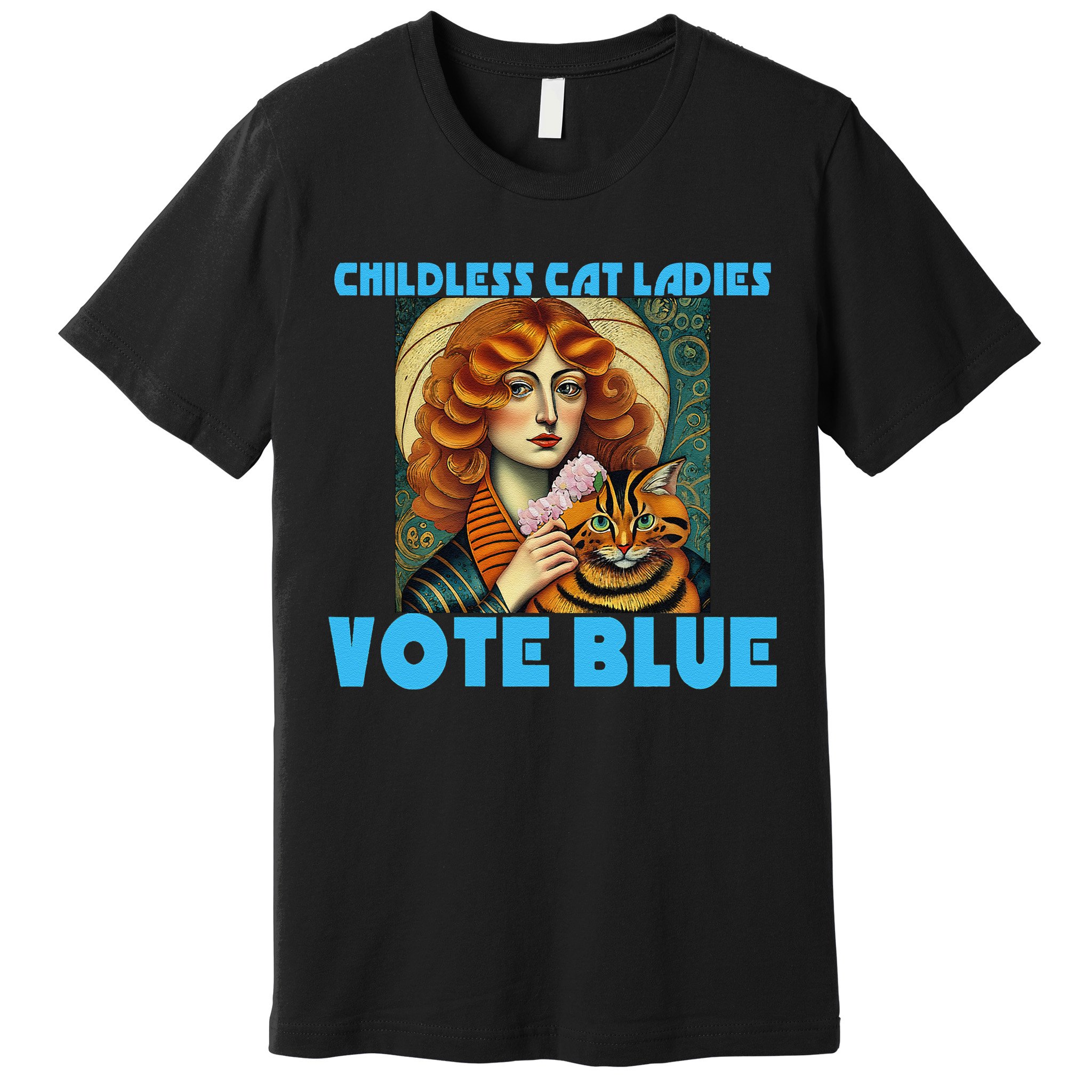 Childless Cat Ladies Vote Blue Premium T-Shirt