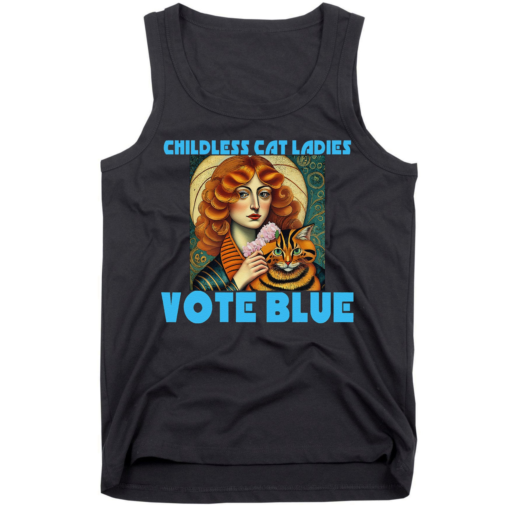 Childless Cat Ladies Vote Blue Tank Top