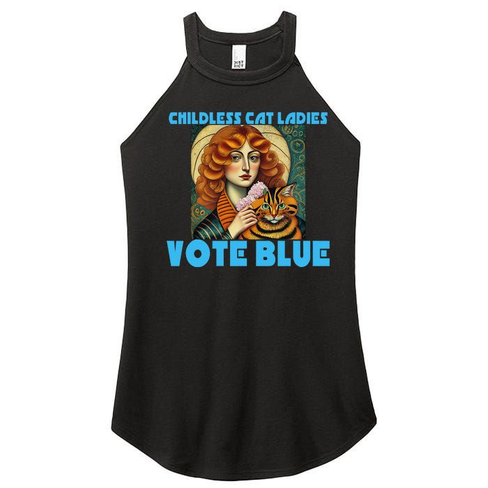 Childless Cat Ladies Vote Blue Women's Perfect Tri Rocker Tank