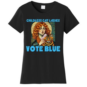 Childless Cat Ladies Vote Blue Women's T-Shirt