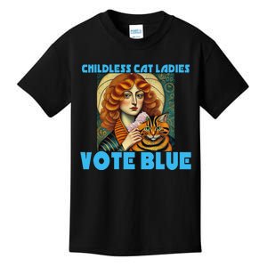 Childless Cat Ladies Vote Blue Kids T-Shirt