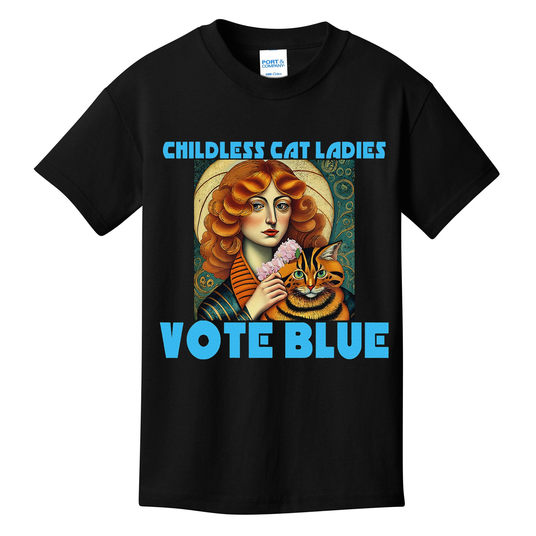 Childless Cat Ladies Vote Blue Kids T-Shirt