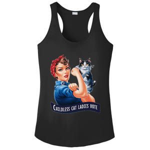 Childless Cat Ladies Vote Rosie The Riveter Ladies PosiCharge Competitor Racerback Tank