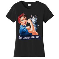 Childless Cat Ladies Vote Rosie The Riveter Women's T-Shirt