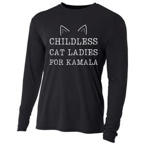 Childless Cat Ladies For Kamala 2024 Cooling Performance Long Sleeve Crew