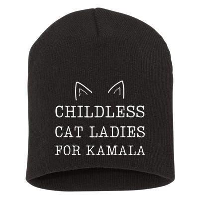 Childless Cat Ladies For Kamala 2024 Short Acrylic Beanie
