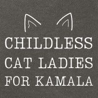 Childless Cat Ladies For Kamala 2024 Cotton Canvas Backpack