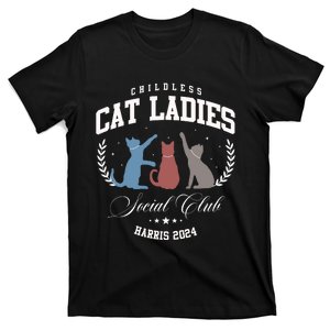 Childless Cat Lady Harris 2024 T-Shirt