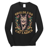 Childless Cat Ladies Feminist Childless Cat Ladies 2024 Long Sleeve Shirt