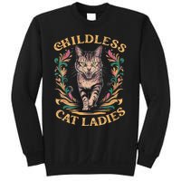 Childless Cat Ladies Feminist Childless Cat Ladies 2024 Sweatshirt