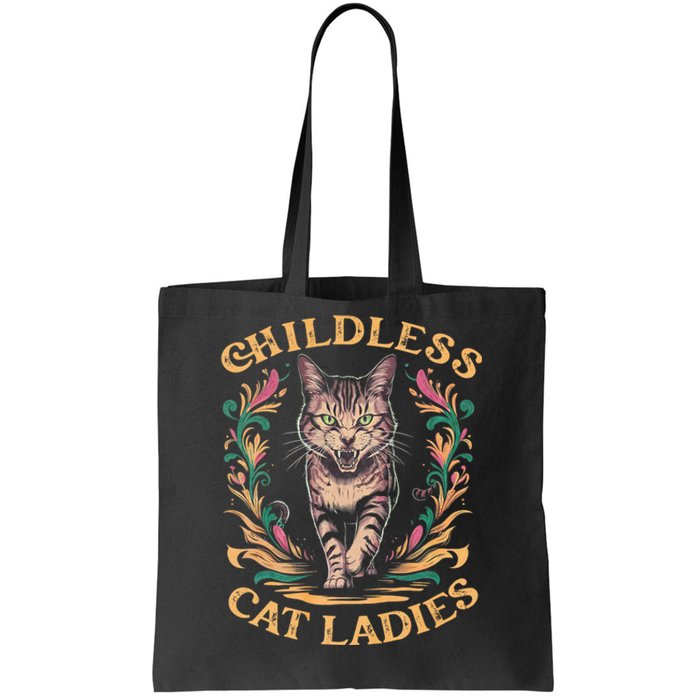 Childless Cat Ladies Feminist Childless Cat Ladies 2024 Tote Bag