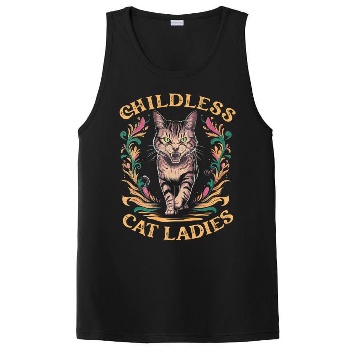 Childless Cat Ladies Feminist Childless Cat Ladies 2024 PosiCharge Competitor Tank