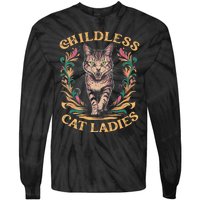 Childless Cat Ladies Feminist Childless Cat Ladies 2024 Tie-Dye Long Sleeve Shirt