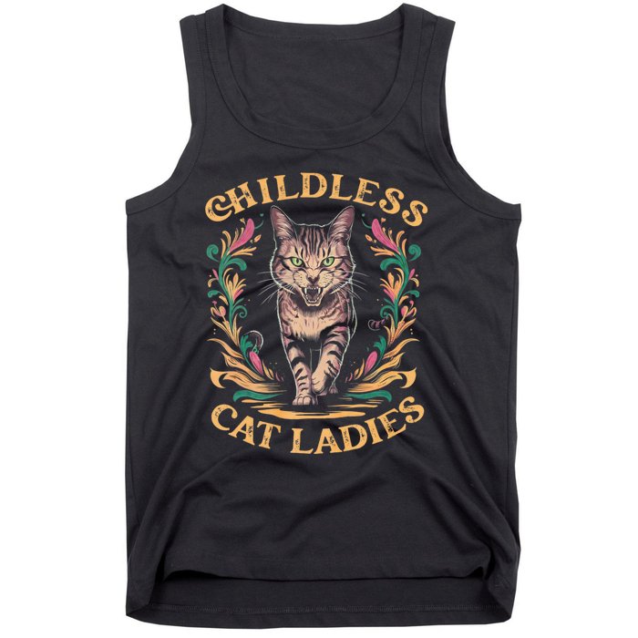 Childless Cat Ladies Feminist Childless Cat Ladies 2024 Tank Top