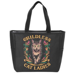 Childless Cat Ladies Feminist Childless Cat Ladies 2024 Zip Tote Bag