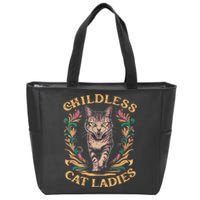 Childless Cat Ladies Feminist Childless Cat Ladies 2024 Zip Tote Bag