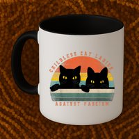 Childless Cat Ladies Feminist Childless Cat Ladies Against Fascism Mug